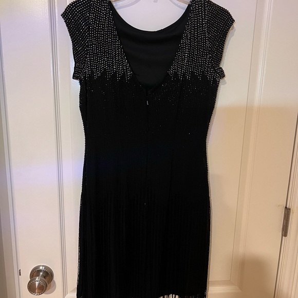 Aidan Mattox Beaded Fringe Dress - Size 4 - Picture 6 of 12